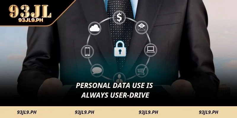 Personal data use is always user-driven