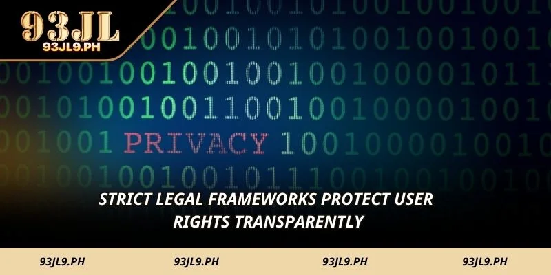 Strict legal frameworks protect user rights transparently