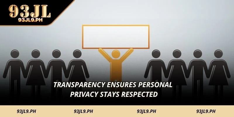 Transparency ensures personal privacy stays respected