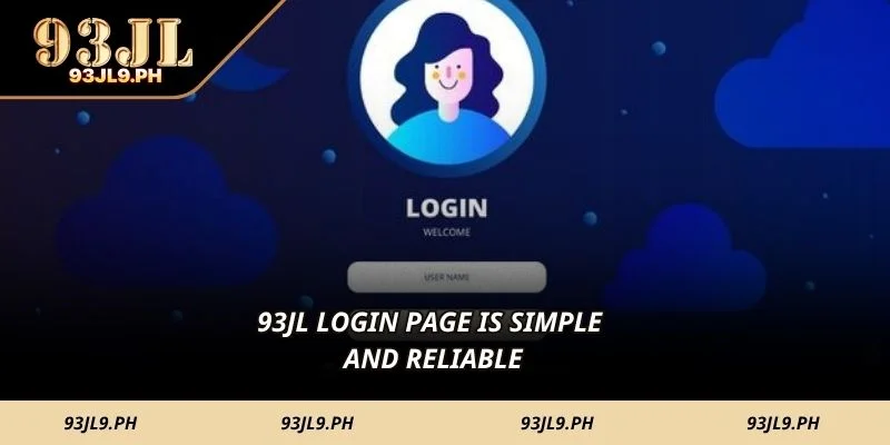 93JL login page is simple and reliable