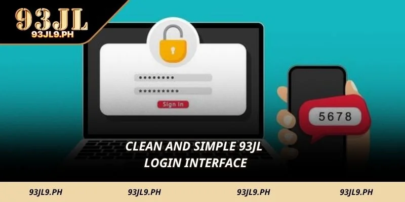 Clean and simple 93JL login interface