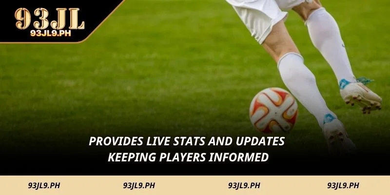 Provides live stats and updates keeping players informed 