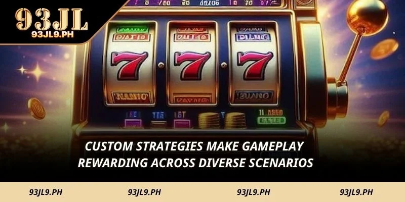 Custom strategies make gameplay rewarding across diverse scenarios