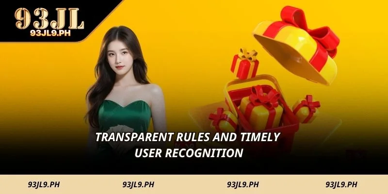 Transparent rules and timely user recognition