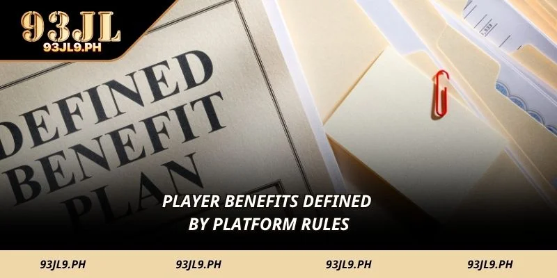Player benefits defined by platform rules
