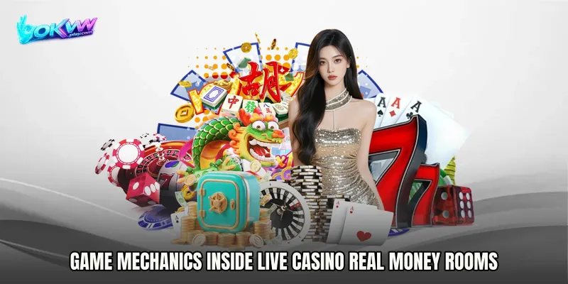 Game Mechanics Inside Live Casino real money Rooms